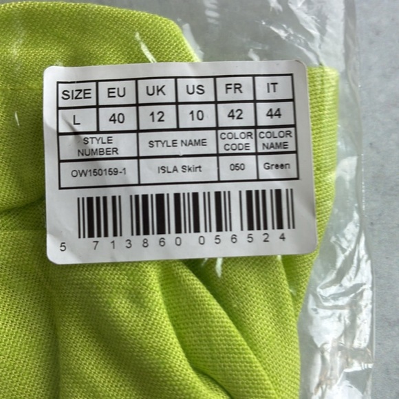 OW Collection Isla Skirt And Isla Halter Top Green - Picture 3 of 7